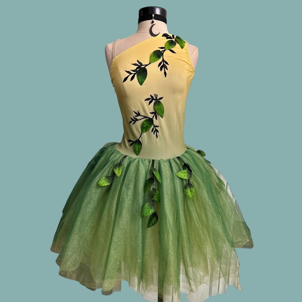 Fairy Princess Tinker Bell Costume Ballet Dance Wear Elven Cosplay Adult MEDIUM